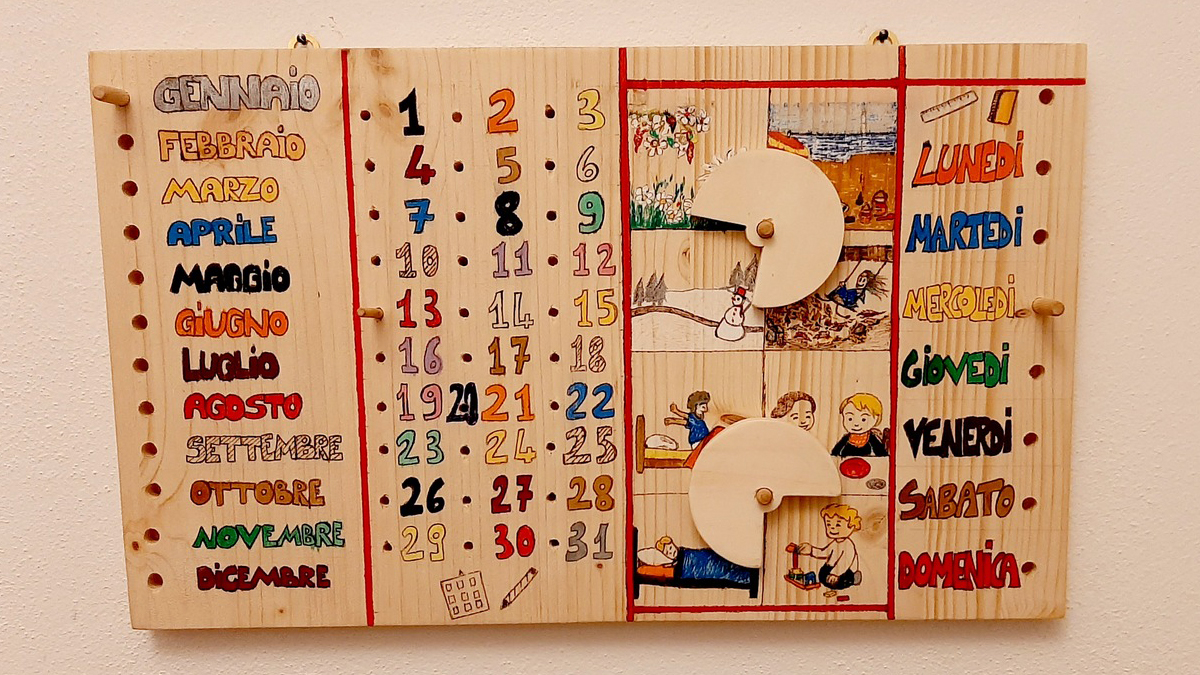 Il "Calendario del Tempo" in legno