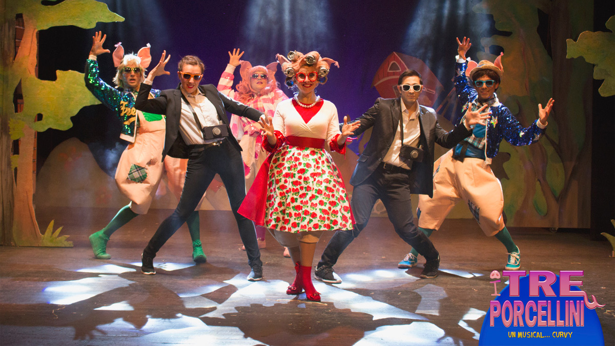 "I tre porcellini - Un musical curvy" in scena a Viareggio sabato 14 dicembre